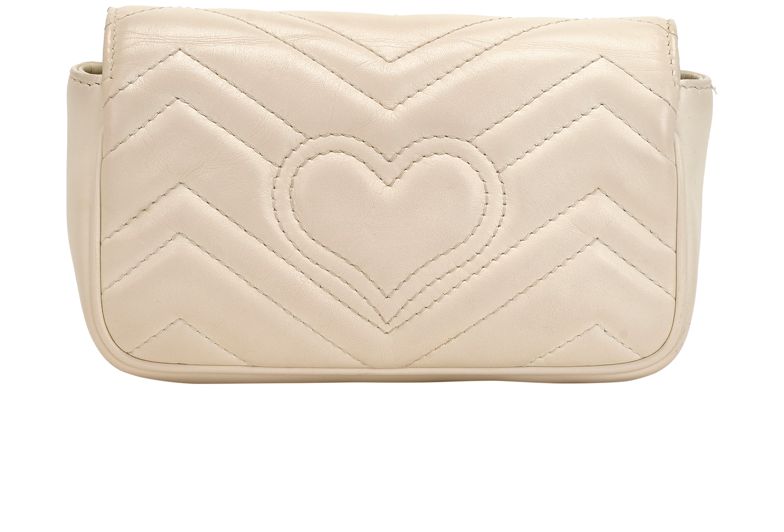 Super Mini GG Marmont, &pound;595, Handbags, Cream, Leather, Back view